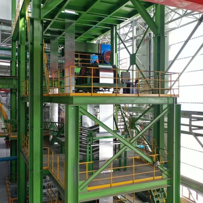 linha 1250mm contínua processo da galvanização de 0.4-1.8mm para a indústria de aço