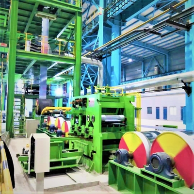 Linha contínua de aço Galvalume 600-1250mm da galvanização do mergulho quente do equipamento