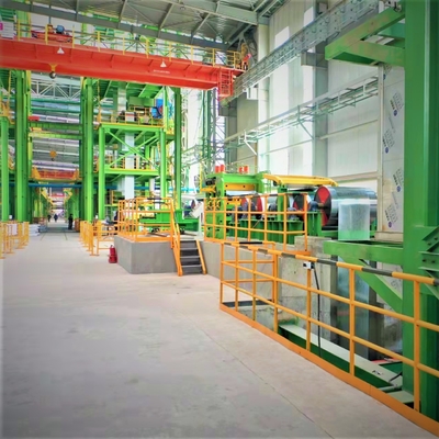 Linha contínua de aço Galvalume 600-1250mm da galvanização do mergulho quente do equipamento