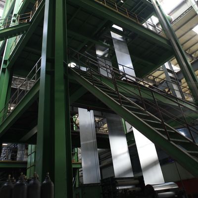 Linha de produção de aço bobina fria da galvanização do mergulho quente da tira de HDGL para revestir o zinco